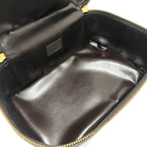 GUCCI 032.1956 Old Gucci Bamboo Hand Bag Pouch Vanity bag Brown/GoldHardware - Picture 8 of 14